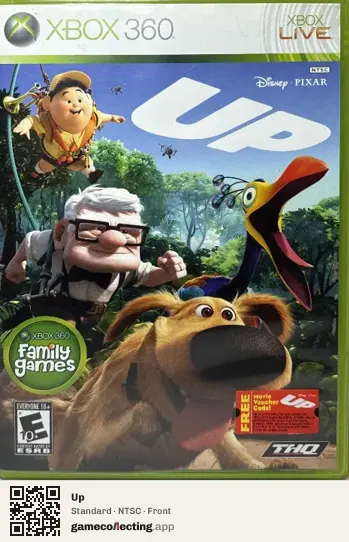Up Xbox 360, NTSC box front