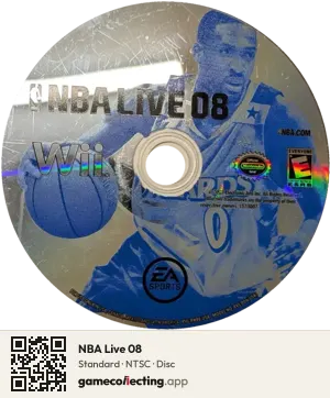 NBA Live 08 Nintendo Wii, NTSC disc