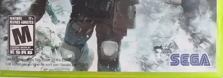 Binary Domain, the ESRB box on its front