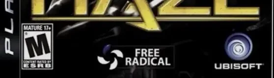 Haze, the ESRB box on its front