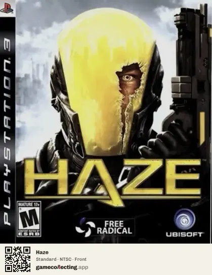 Haze PlayStation 3, NTSC box front