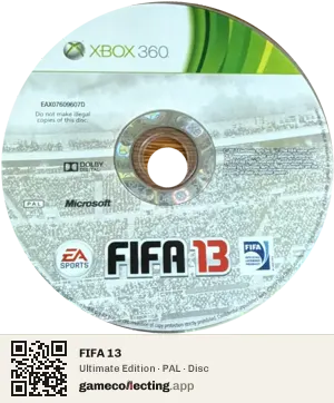 FIFA 13 Xbox 360, PAL disc