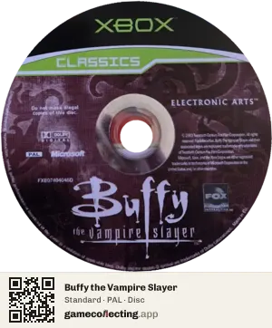 Buffy the Vampire Slayer Xbox, PAL disc
