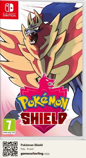 Pokémon Shield Nintendo Switch, PAL box front