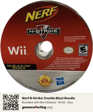 Nerf N-Strike: Double Blast Bundle Nintendo Wii, NTSC disc
