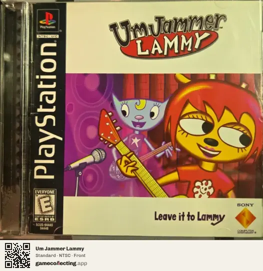 Um Jammer Lammy PlayStation, NTSC box front
