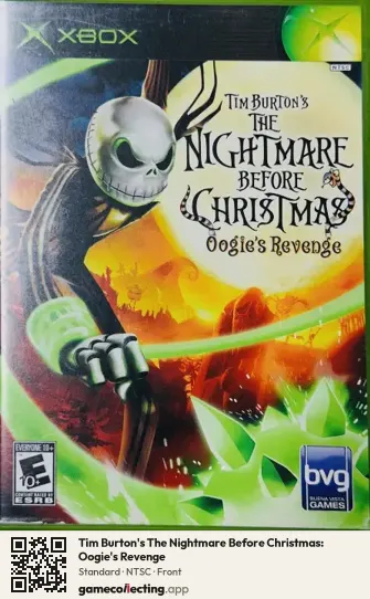 Tim Burton's The Nightmare Before Christmas: Oogie's Revenge Xbox, NTSC box front