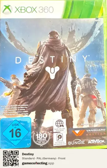 Destiny Xbox 360, Germany box front