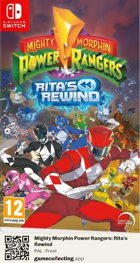 Mighty Morphin Power Rangers: Rita's Rewind Nintendo Switch, PAL box front