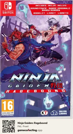 Ninja Gaiden: Ragebound Nintendo Switch, PAL box front