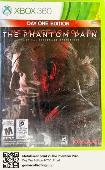 Metal Gear Solid V: The Phantom Pain Xbox 360, NTSC box front