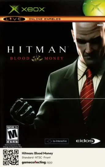 Hitman: Blood Money Xbox, NTSC box front