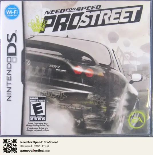 Need for Speed: ProStreet Nintendo DS, NTSC box front