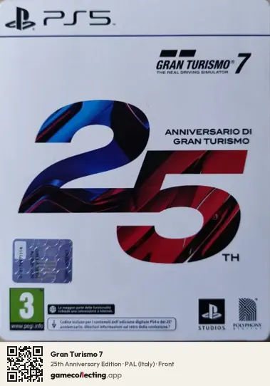 Gran Turismo 7 PlayStation 5, Italy box front