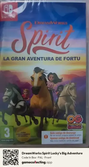 DreamWorks Spirit Lucky's Big Adventure Nintendo Switch, PAL box front