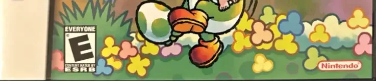 Yoshi Touch & Go, the ESRB box on its front
