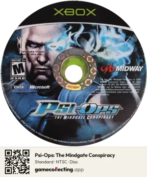 Psi-Ops: The Mindgate Conspiracy Xbox, NTSC disc