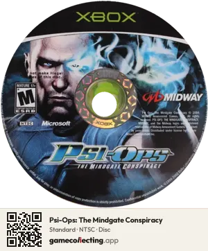 Psi-Ops: The Mindgate Conspiracy Xbox, NTSC disc
