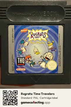 Rugrats: Time Travelers Game Boy Color, PAL cartridge label