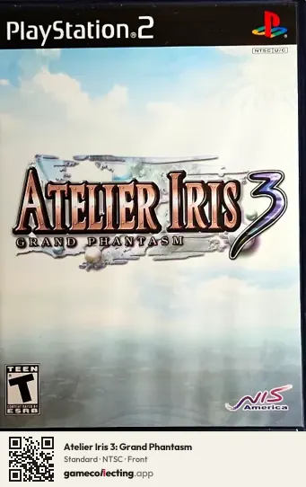 Atelier Iris 3: Grand Phantasm PlayStation 2, NTSC box front
