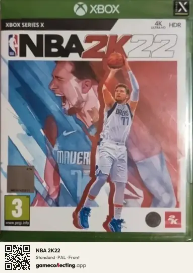 NBA 2K22 Xbox Series X, PAL box front
