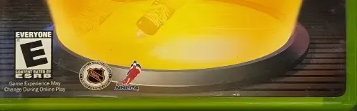 NHL Rivals 2004, the ESRB box on its front