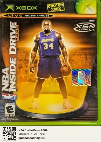 NBA Inside Drive 2004 Xbox, NTSC box front