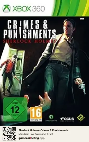 Sherlock Holmes: Crimes & Punishments Xbox 360, Germany box front
