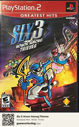 Sly 3: Honor Among Thieves PlayStation 2, NTSC box front