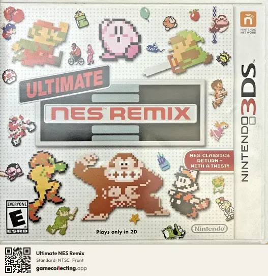 Ultimate NES Remix Nintendo 3DS, NTSC box front