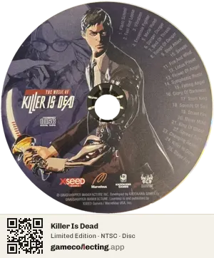Killer Is Dead PlayStation 3, NTSC disc