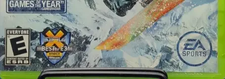 SSX, the ESRB box on its front