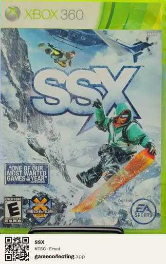 SSX Xbox 360, NTSC box front