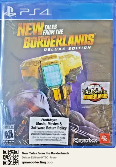 New Tales from the Borderlands PlayStation 4, NTSC box front
