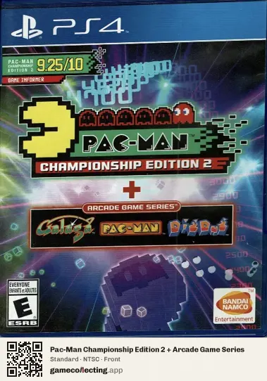 Pac-Man Championship Edition 2 + Arcade Game Series PlayStation 4, NTSC box front