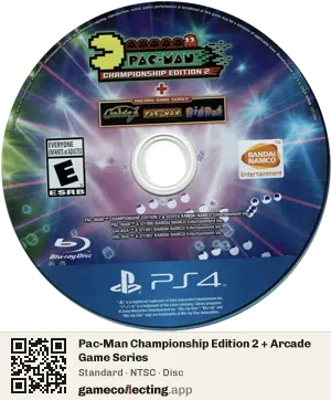 Pac-Man Championship Edition 2 + Arcade Game Series PlayStation 4, NTSC disc