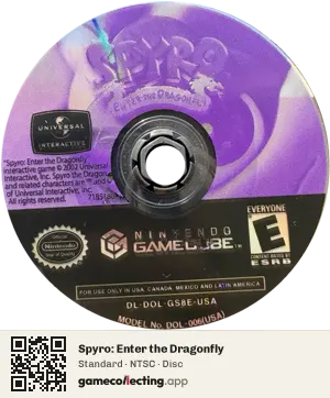 Spyro: Enter the Dragonfly Nintendo GameCube, NTSC disc