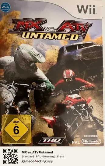 MX vs. ATV Untamed Nintendo Wii, Germany box front