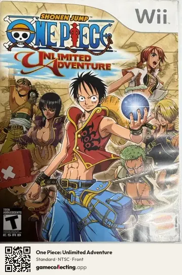 One Piece: Unlimited Adventure Nintendo Wii, NTSC box front