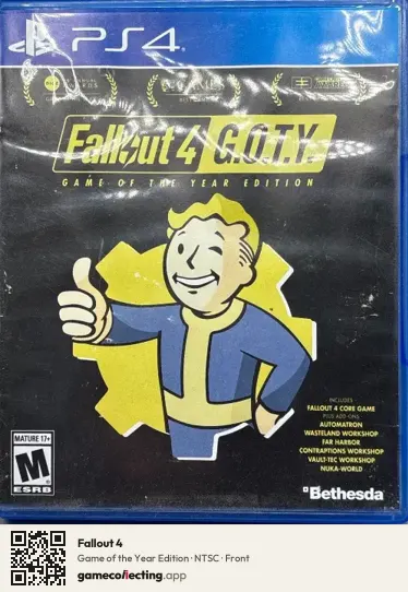 Fallout 4 PlayStation 4, NTSC box front