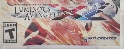 Gunvolt Chronicles: Luminous Avenger iX 2, the ESRB box on its front