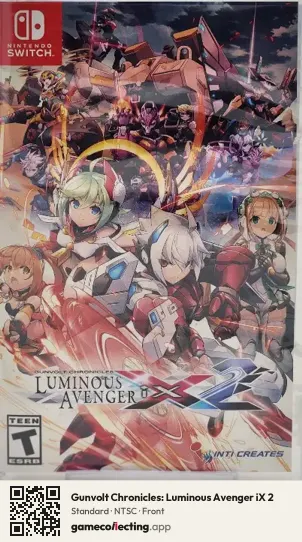 Gunvolt Chronicles: Luminous Avenger iX 2 Nintendo Switch, NTSC box front