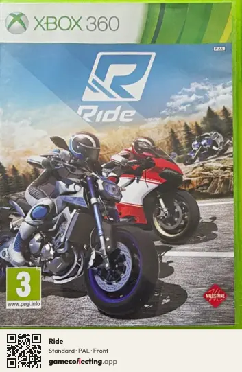 Ride Xbox 360, PAL box front