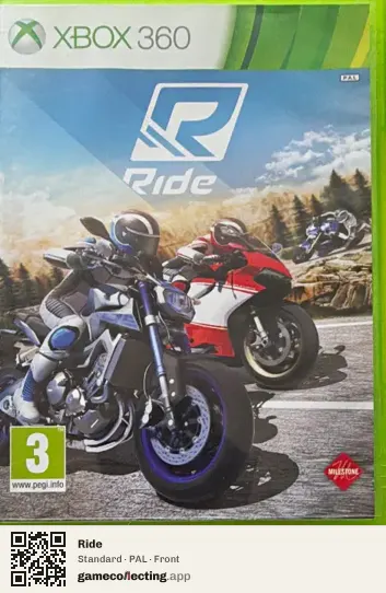 Ride Xbox 360, PAL box front