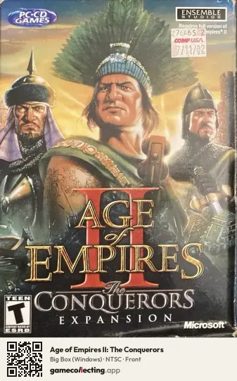Age of Empires II: The Conquerors Computer, NTSC box front
