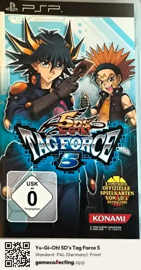 Yu-Gi-Oh! 5D's Tag Force 5 PlayStation Portable, Germany box front