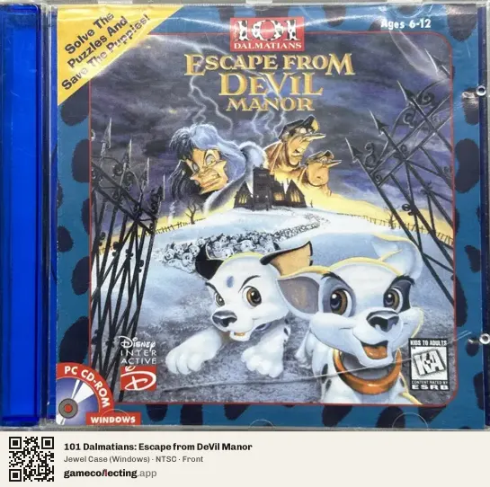 101 Dalmatians: Escape from DeVil Manor Computer, NTSC box front