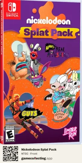 Nickelodeon Splat Pack Nintendo Switch, NTSC box front