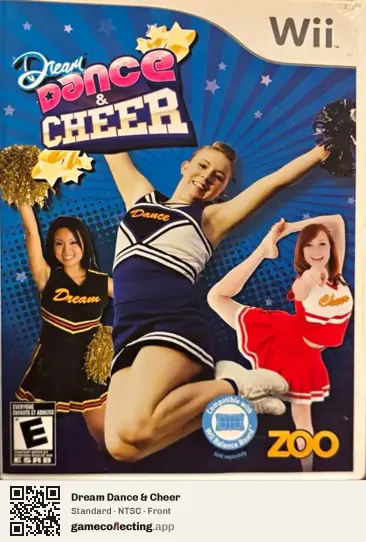 Dream Dance & Cheer Nintendo Wii, NTSC box front