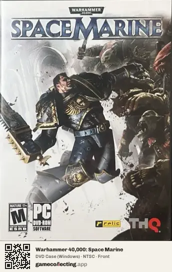 Warhammer 40,000: Space Marine Computer, NTSC box front